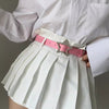 Women’s Rhinestone Star Buckle PU Leather Belt