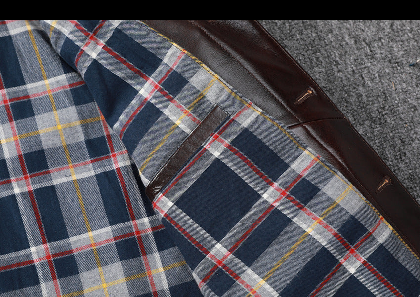 Men’s Genuine Leather Aviator Jacket Wax Finish Flight Style