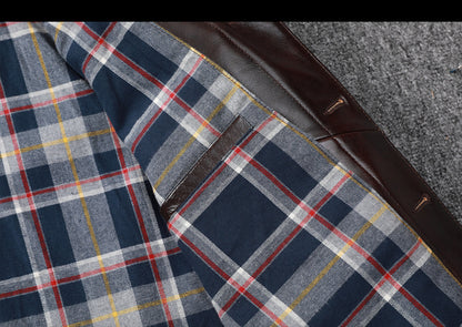 Men’s Genuine Leather Aviator Jacket Wax Finish Flight Style