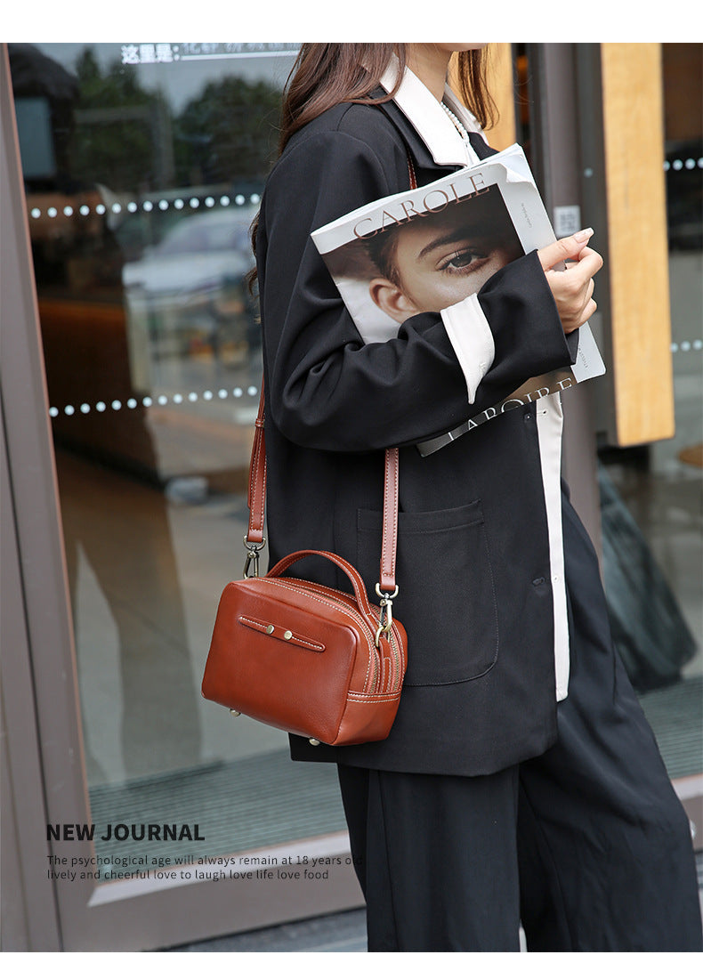 Women Genuine Leather Crossbody Messenger Bag