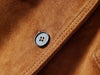 Women’s Sheepskin Suede Brown Button Jacket