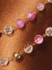 Pink Crystal Body Chain Bralette with Beaded Tassel Drapes