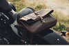 Men’s Crazy Horse Cowhide Leather Motorcycle Messenger Bag