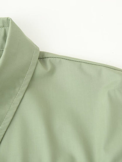 Flare Sleeve Loose-Fit Woven Women's Shirt