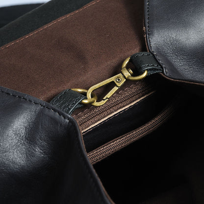 Women Leather Backpack – Large Capacity Cowhide Bag