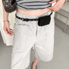 Women’s Thin Western Faux Suede Belt with Pouch