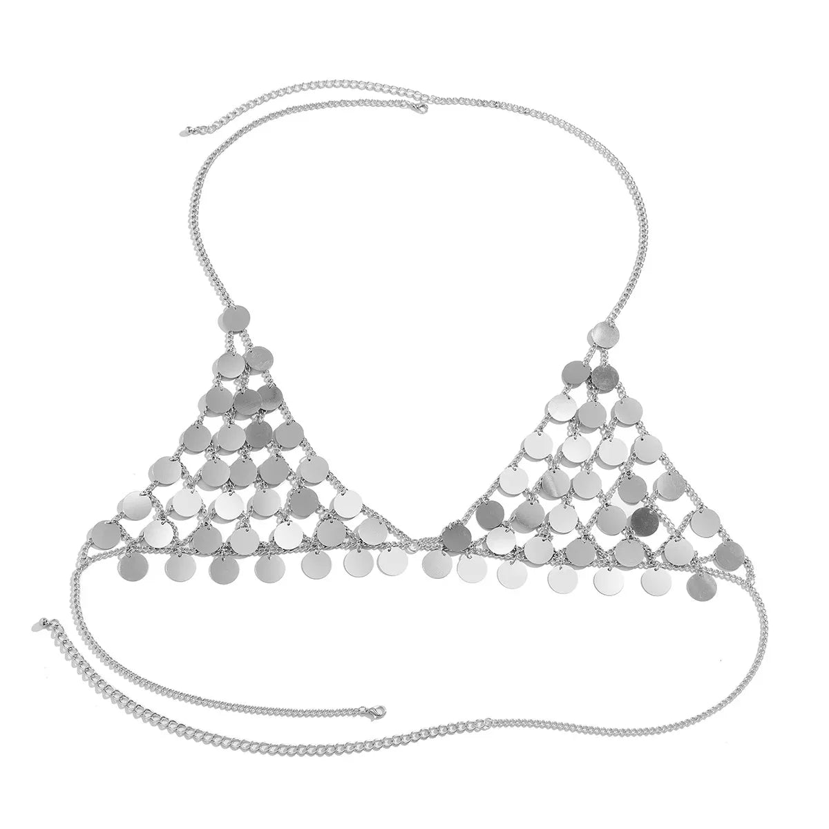Metal Sequin Star Body Chain Festival Top