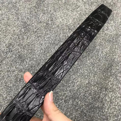 Handmade Genuine crocodile leather belt