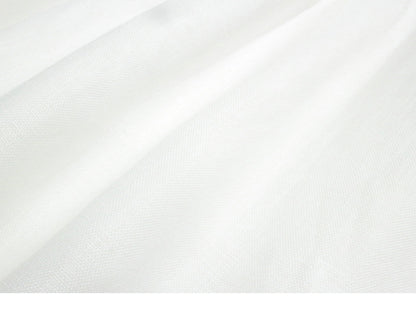 White linen a line midi sundress square neck summer