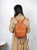 Real leather backpack for women