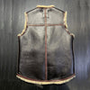 Men Shearling Vest with hide Pockets Merino Sheepskin