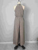 Women’s Halter Neck Wide Leg Jumpsuit Sleeveless High Collar