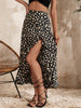 summers high waist split thigh skirt