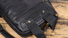 Men’s Leather Backpack with Trolley Sleeve Travel Laptop