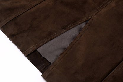 High Waist Leather Midi Pencil Skirt Women