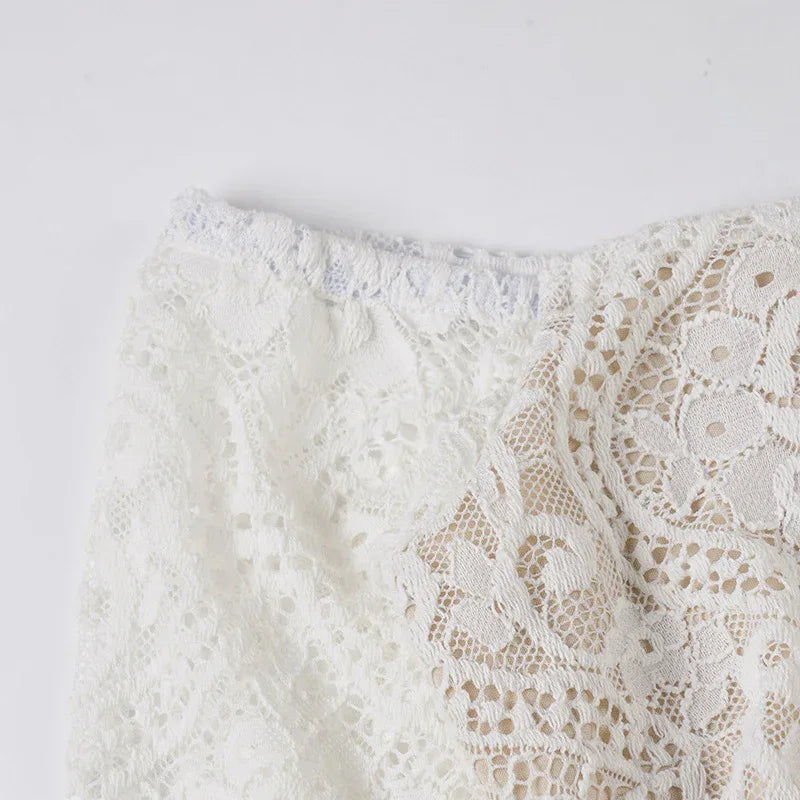 Boho off shoulder lace western mini dress