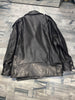 Women Oversized Genuine Leather Motorcycle Jacket Retro Washed