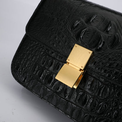 Women Genuine Crocodile Leather Crossbody Bag