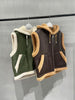 Maillard Brown Reversible Shearling Vest
