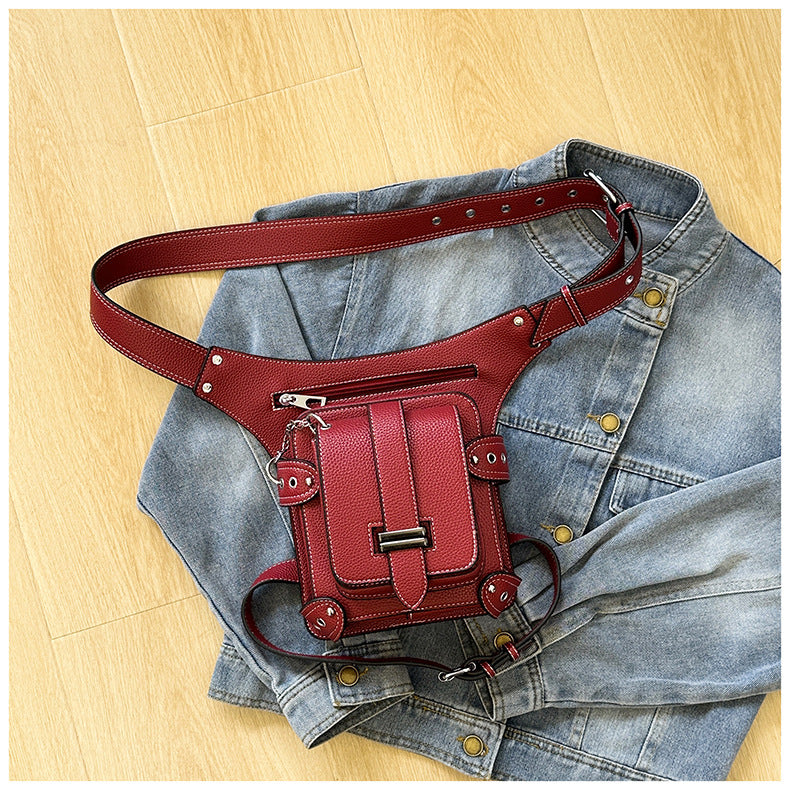 Waist Bag for Women with Thigh Strap and Crossbody Carry
