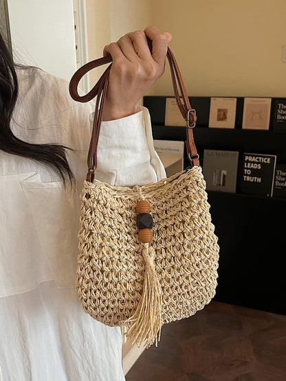 Straw bags for summer bucket bag