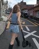 women sleeveless denim cropped vest casual