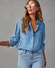 Lightweight Denim Shirt Women Long Sleeve