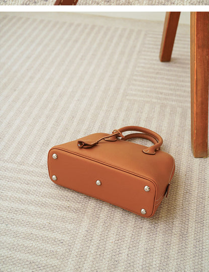 Women’s Genuine Leather Shoulder Bowling Bag