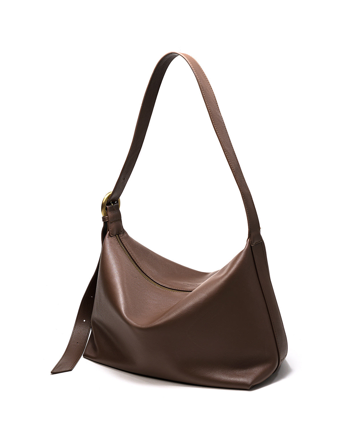 Soft leather large capacity shoulder tote bag