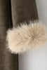 Women Reversible Faux Fur Long Coat Shearling Effect Winter Coat
