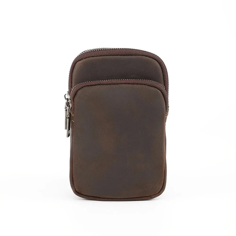 Genuine Leather Waist Bag for Men with Belt Loop 2