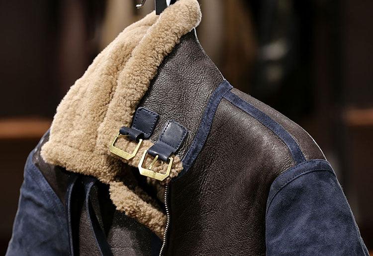Men’s B3 Real Shearling Fur Leather Jacket