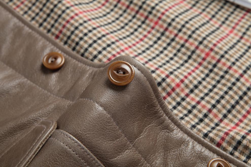 Men’s Oil-Waxed Leather Slim Fit Jacket