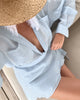 Beach sun protection shirt dress set