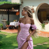 Women split thigh dress for summers beach outfit
