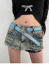 Glitter Belt Faux Leather With Star Buckle