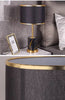 Modern scandinavian marble table lamp gold trim