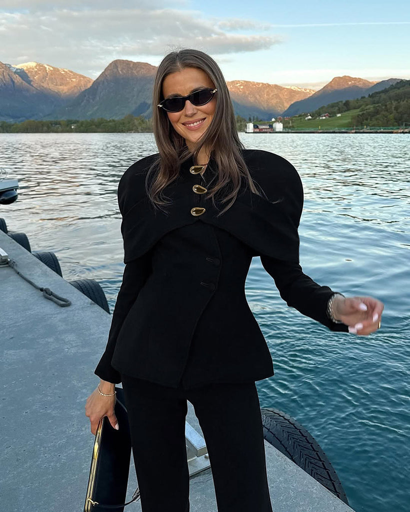 Women Slim-Fit Luxury Retro Jacket Blazer