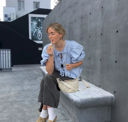 Women Puff Sleeve Shirt