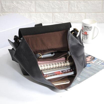 Women Leather Backpack – Large Capacity Cowhide Bag