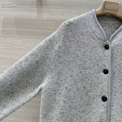 Women Genuine Cashmere Button Jacket Cardigan Coat