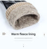 Men's leather gloves with fleece lining