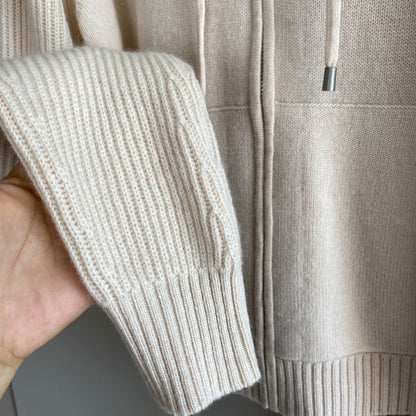 Women Cashmere Wool Knit Hoodie and Pants Set