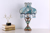 European retro bedside table lamp with fabric shade