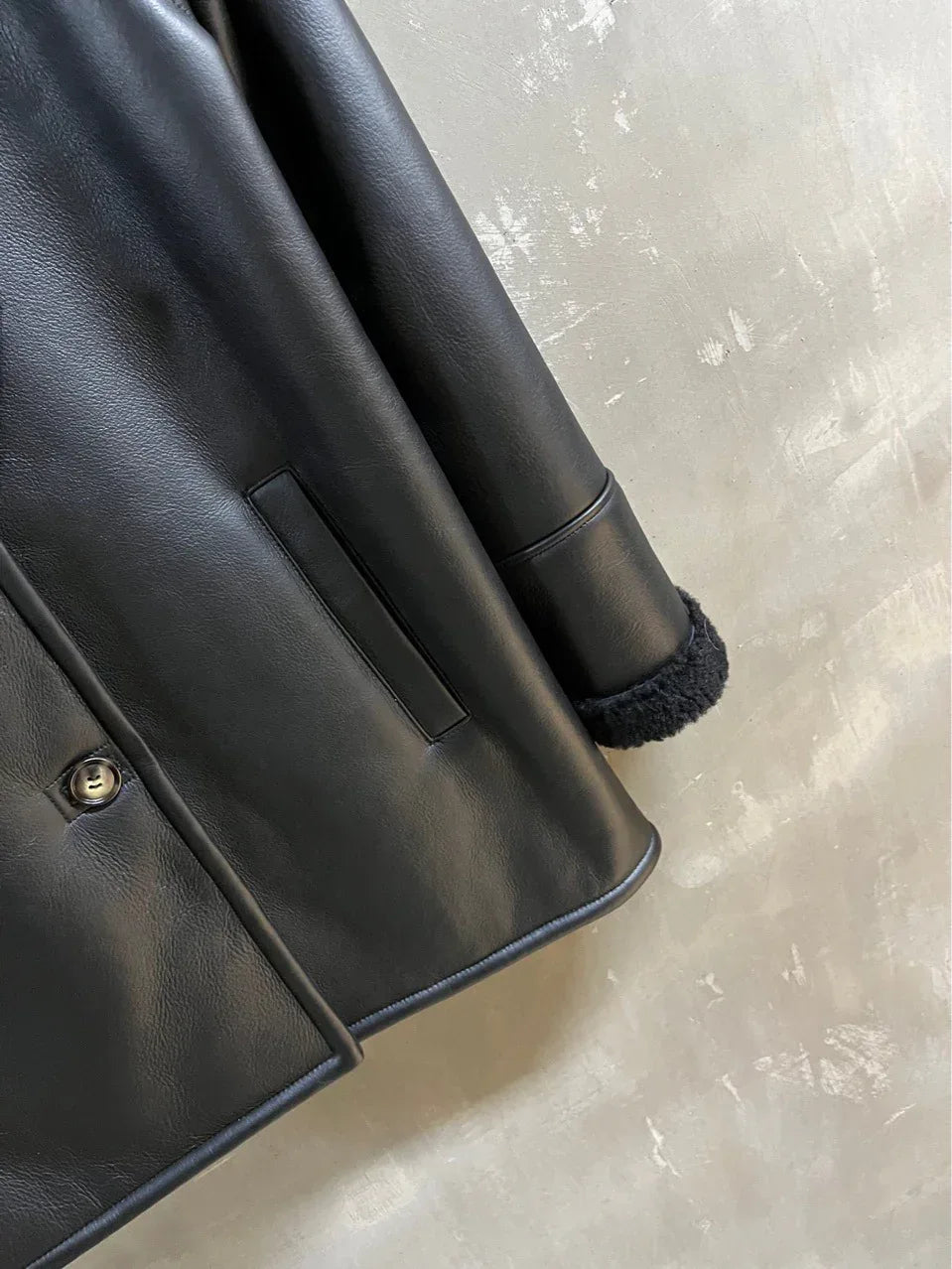 Women’s Mid-Length Genuine Shearling Leather Coat