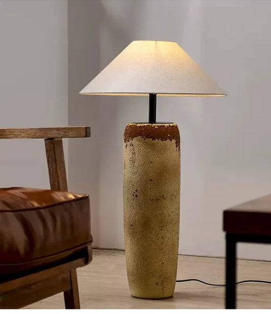 Japanese ceramic wabi sabi floor lamp 1