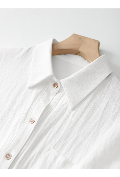 white button down shirt short sleeve women's