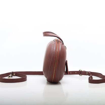 Genuine Leather Box Bag for Women Crossbody