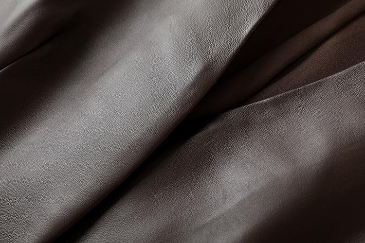 Women Leather Office Vest in Genuine Sheepskin