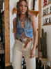 denim motorcycle vest